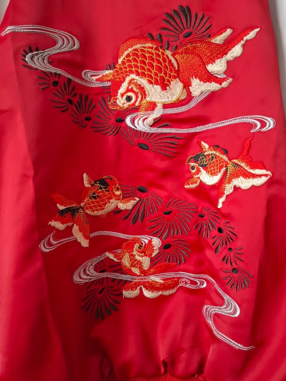 Embroidery REVERSIBLE Jacket Pattern Carp Goldfish - Picture 8 of 9